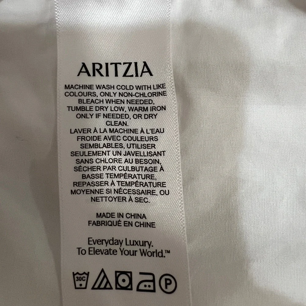 NWT Aritzia Sunday Best 100% Cotton White Bubbly/Balloon Mini Skirt- Sz XL